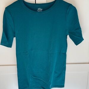J. Crew women’s Teal Short Sleeve Crewneck Tee